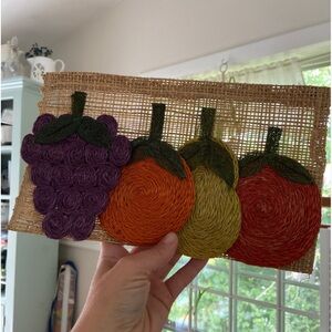 Fun Fruit Straw Wall Hanging